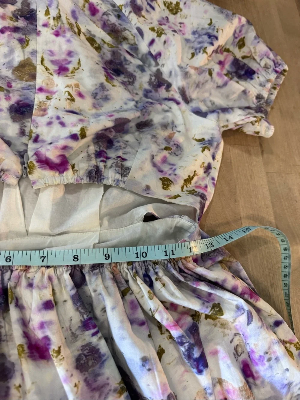 J.Crew Flora Obscura side-cutout dress
